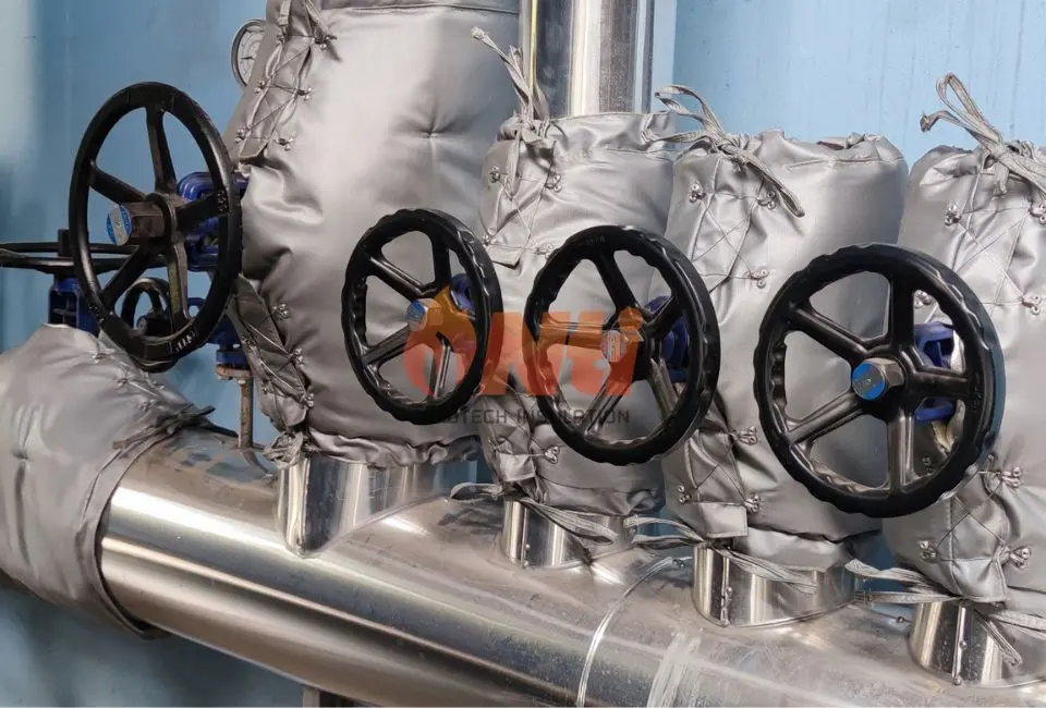 ฉนวนหุ้มวาล์ว valve insulation ฉนวนกันความร้อน ZAVE นิวเทค อินซูเลชั่น cover