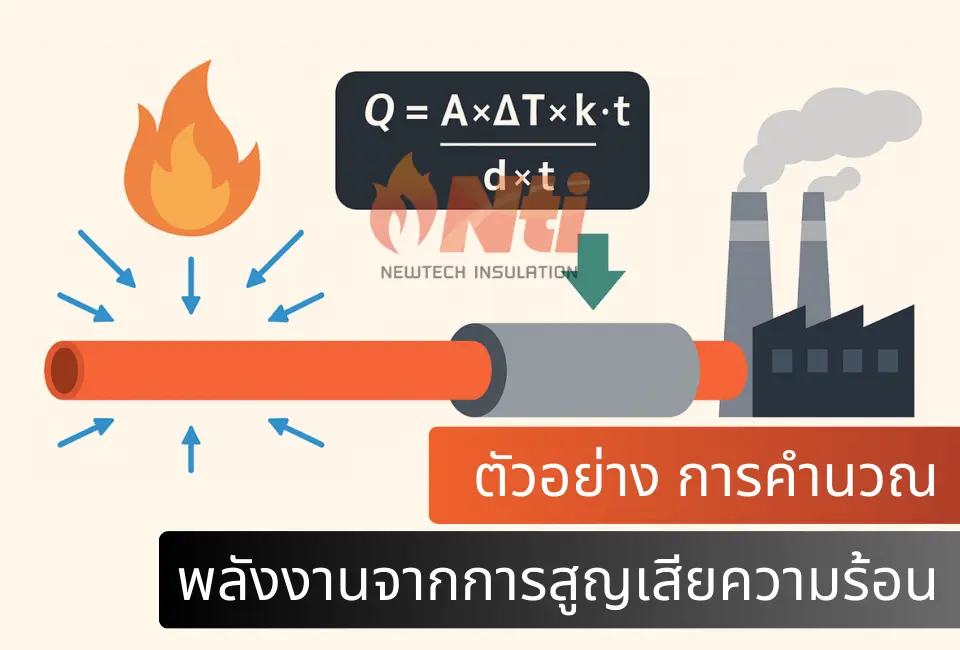 การคำนวณอย่างง่าย ลดพลังงานจากการสูญเสียความร้อนในโรงงานด้วยฉนวนกันความร้อน newtechinsu.com