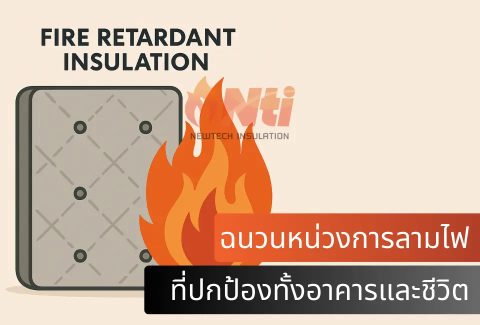 ฉนวนหน่วงการลามไฟ วัสดุฉนวนความร้อนที่ปกป้องทั้งอาคารและชีวิต newtechinsu.com