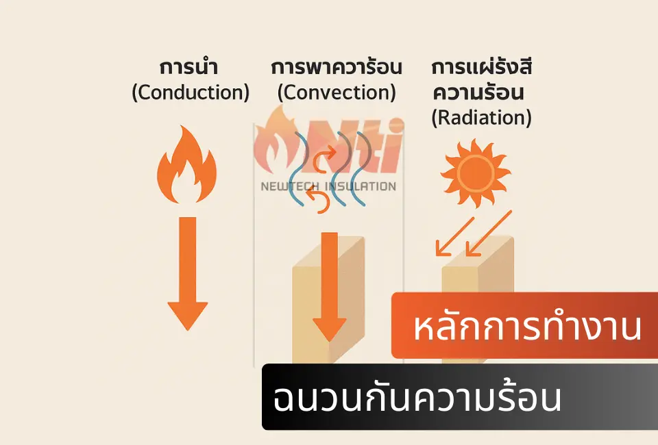 หลักการทำงานของฉนวนกันความร้อน – เข้าใจง่ายในไม่กี่นาที newtechinsulation